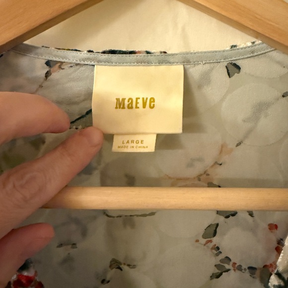 Maeve Umi wrap Multicolor Floral velvet silk blend Blouse - Picture 4 of 14